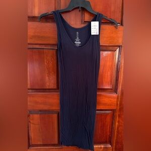 DRIFTER Navy Tank Top Tunic Length Size XS 100% Cotton 2 Layers